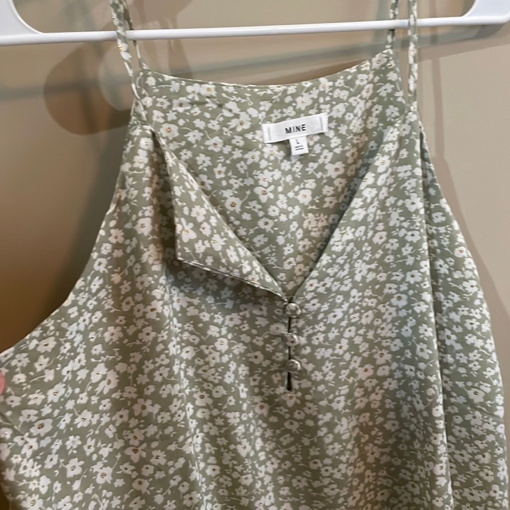 Floral Spaghetti string top - Picture 2 of 6